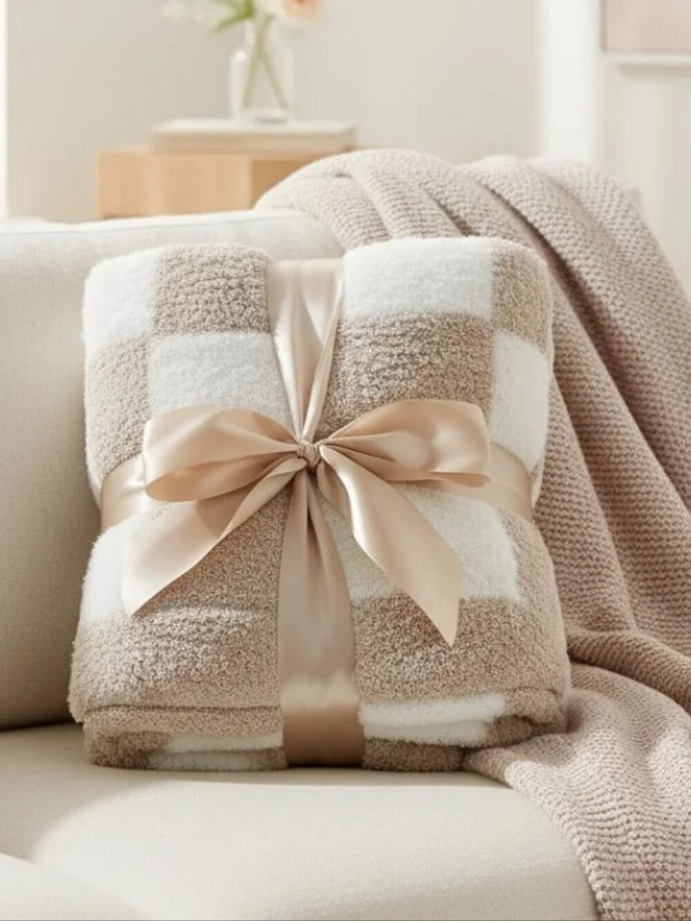 Ways To Celebrate Cozy Checker Plush Throw Blanket